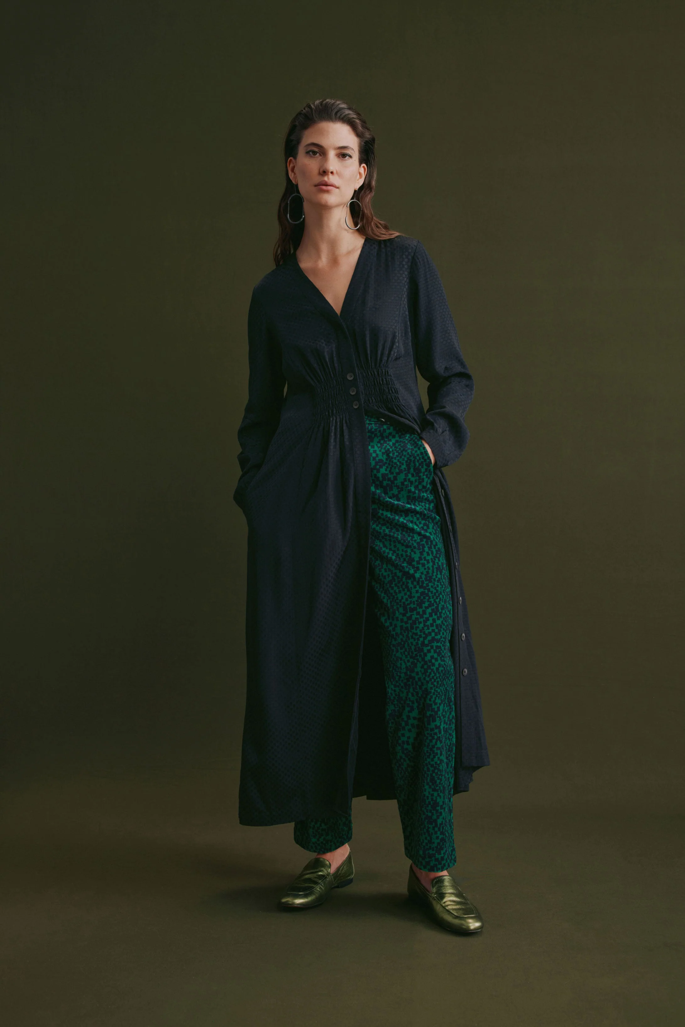 Altes Pant Green Sinda Print - Image 8