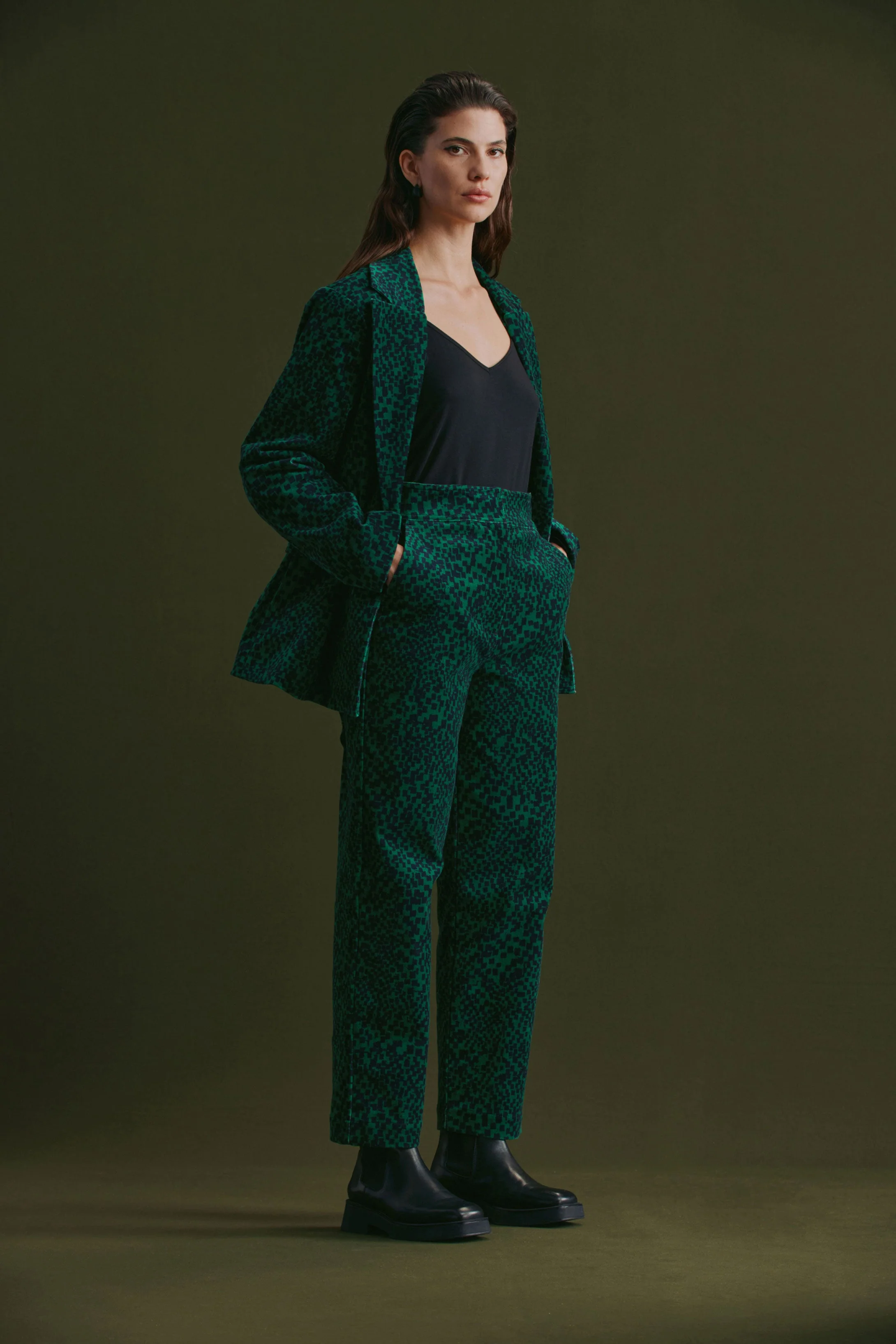 Altes Pant Green Sinda Print - Image 9
