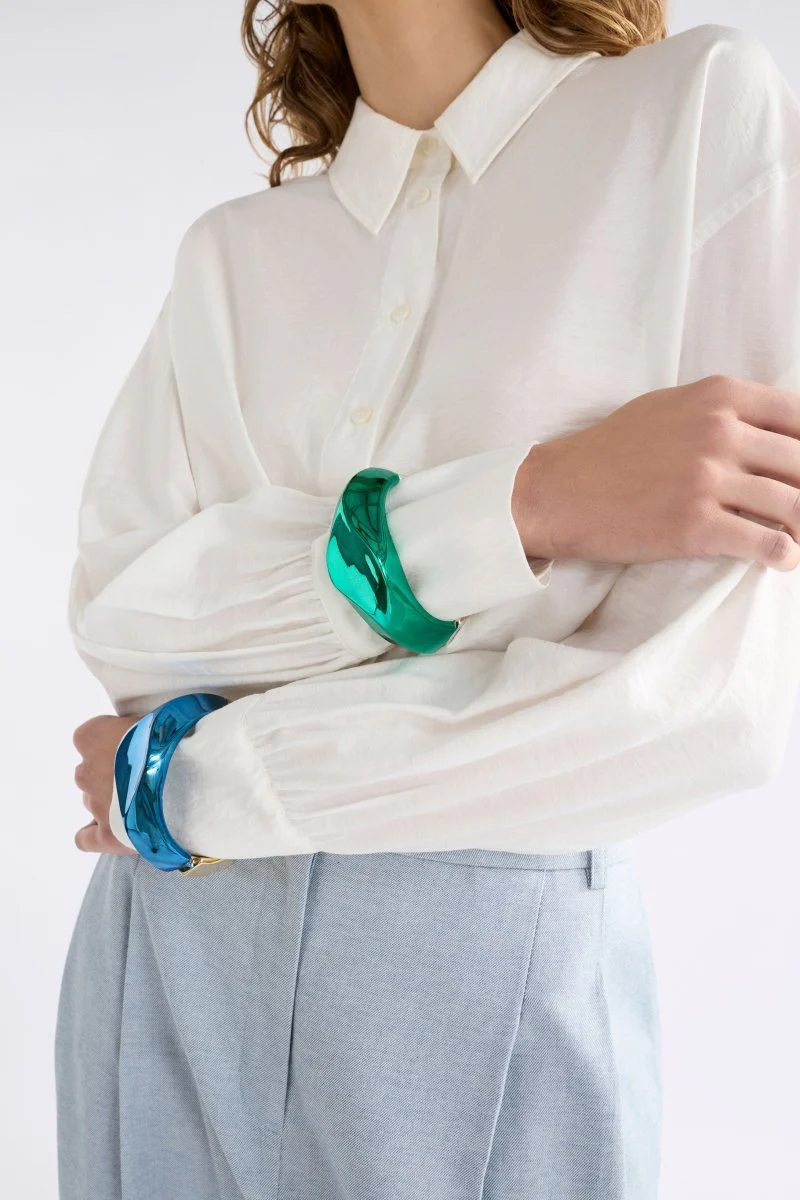 Itva Wide Cuff Bangle - Image 6