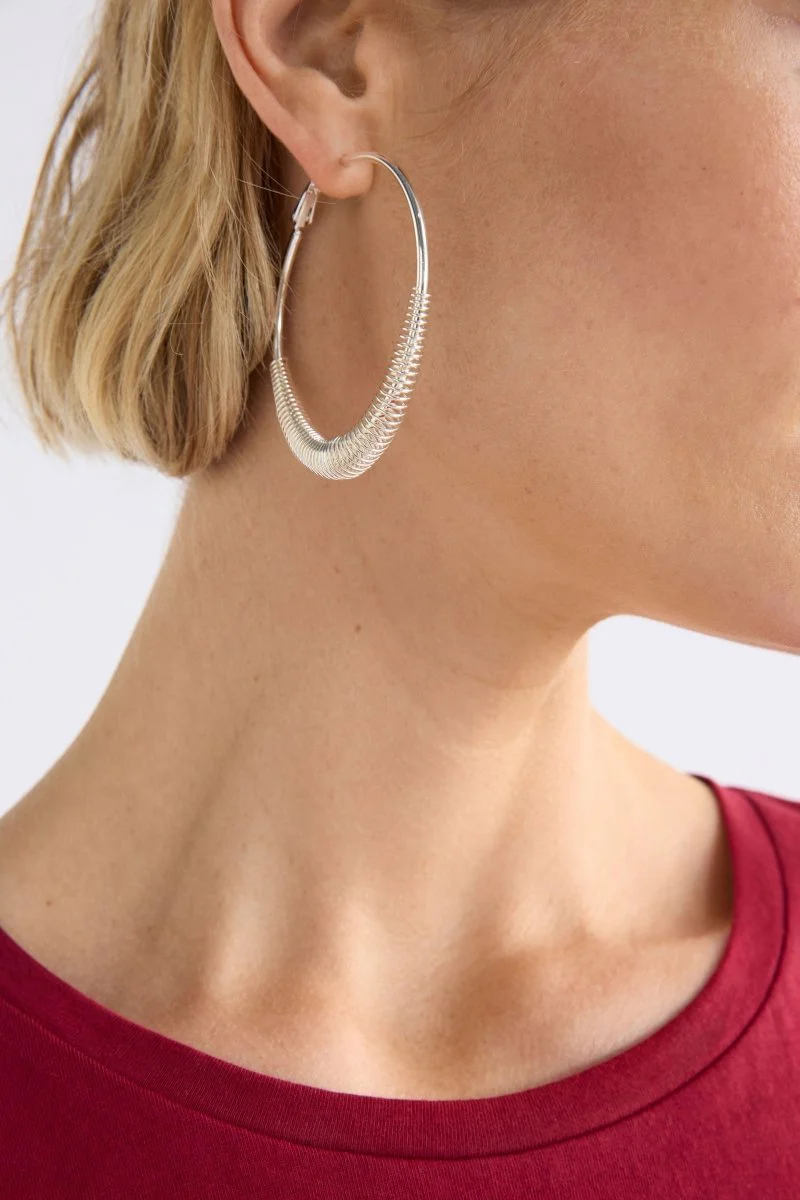 Solf Metallic Hoop Earring - Image 5